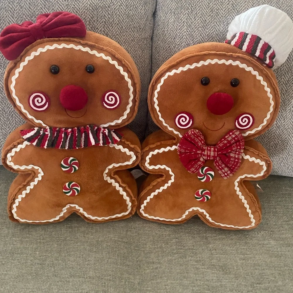 Christmas pair  of gingerbread plush